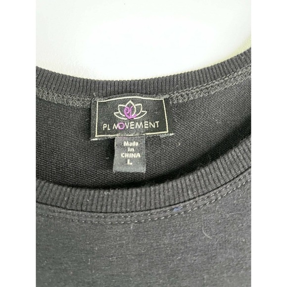 Pl Movement by Pink Lotus Mini Dress Drawstring Waist Black Size Large - Picture 5 of 9